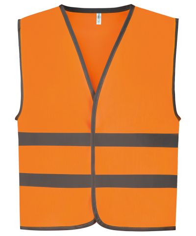 Yoko Hi-vis reflective border kids waistcoat (HVW102CH)