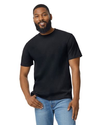 Gildan Softstyle™ midweight adult no-label enzyme wash t-shirt