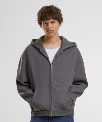 Build Your Brand Fluffy zip hoodie