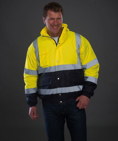 Yoko Hi-vis two-tone bomber jacket (HVP218)