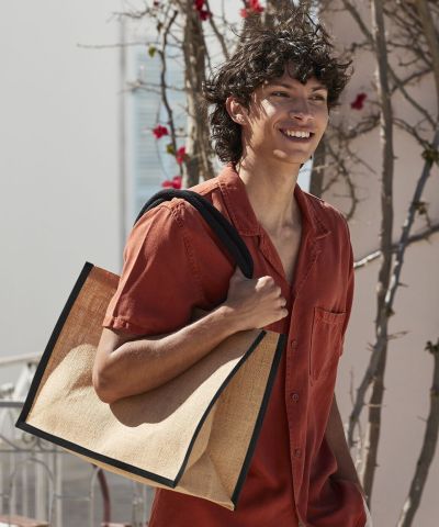 Westford Mill Natural starched jute classic shopper
