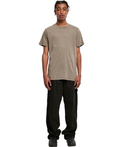 Build Your Brand Acid washed round neck tee