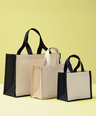 Nutshell® Jute canvas panel shopper