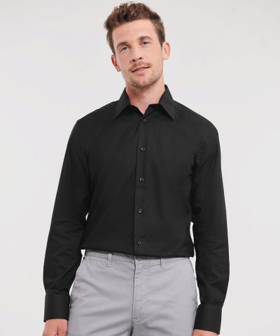 Russell Athletic Collection Long sleeve easycare tailored Oxford shirt
