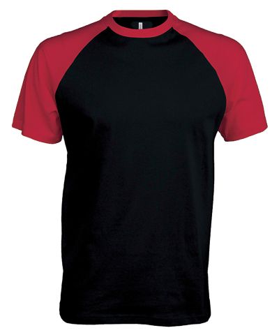 Kariban Baseball Short-sleeved two-tone T-shirt