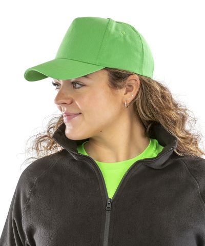 Result Headwear Boston 5-panel polycotton printer's cap