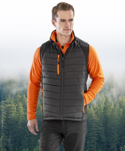 Result Recycled Compass padded softshell gilet