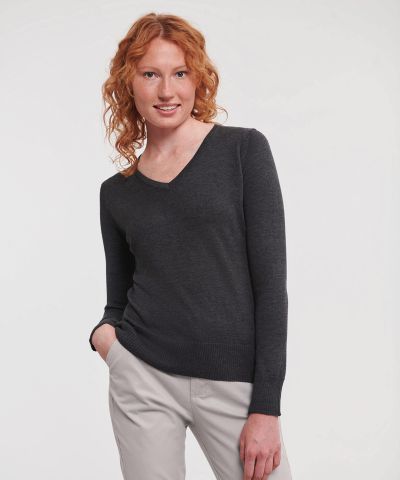 Russell Athletic Collection Women's v-neck knitted sweater