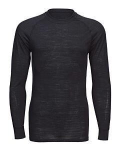 Merino wool crew neck long sleeve top
