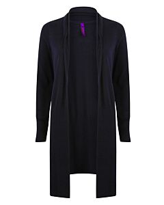 Women's longline open cardigan