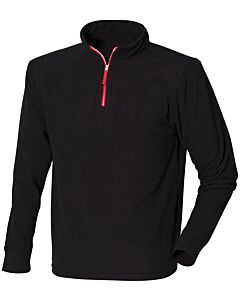 ¼ zip long sleeve fleece piped