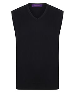 Sleeveless v-neck jumper