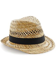 Straw summer trilby