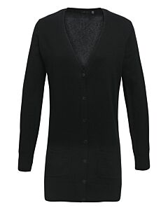 Women's longline knitted cardigan