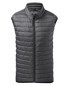 Melange padded gilet