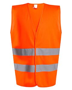 Pro hi-vis two-band easy print vest