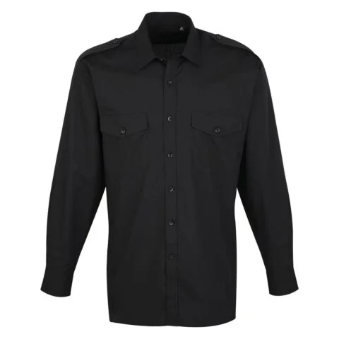 Long sleeve pilot shirt