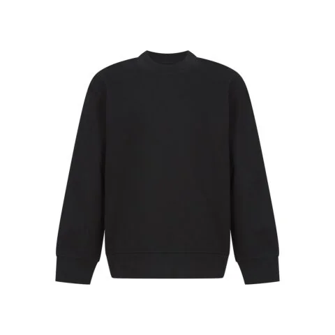 Kids sustainable fashion curved hem sweatshirt