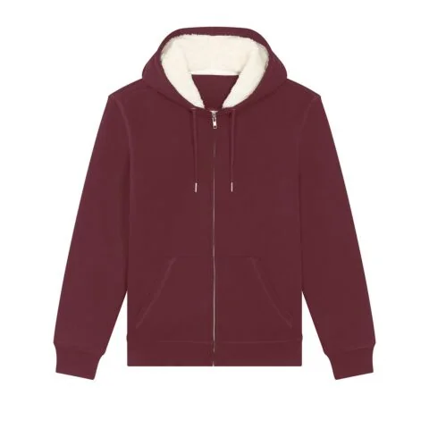 Unisex Hygger sherpa zip-through sweatshirt
