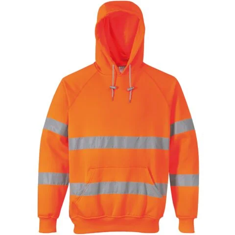 Hi-vis hooded sweatshirt