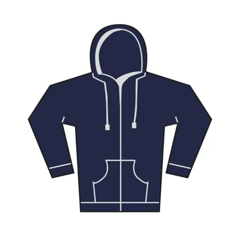 Unisex heavy full-zip hoodie