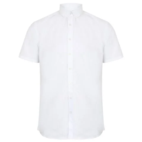 Modern short sleeve Oxford shirt