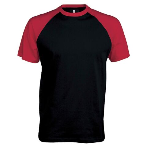 Baseball Short-sleeved two-tone T-shirt