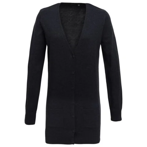 Women's longline knitted cardigan