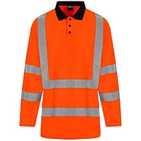 High visibility long sleeve polo