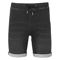 Men’s denim drawstring shorts