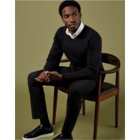 Kustom Kit Regular Fit Arundel Long Sleeve V-Neck Sweater