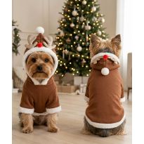 Portman & Pooch Dog’s reindeer hoodie