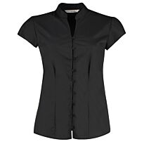 Women's continental blouse mandarin collar cap sleeve