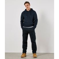 Kustom Kit Regular fit piqué hoodie with zipped pocket