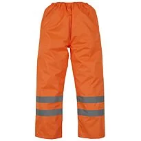 Hi-vis waterproof overtrousers
