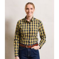 Premier Women's Mulligan check cotton long sleeve shirt