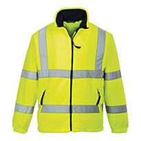 Hi-vis mesh-lined fleece