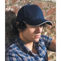 Result Headwear Pro-style heavy cotton cap with sandwich peak
