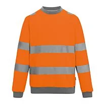 Hi-vis Pro contrast crew neck sweatshirt