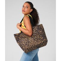 Bagbase Leopard print carryall tote bag