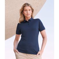 Henbury Women’s recycled polyester polo shirt