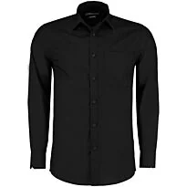 Poplin shirt long-sleeved
