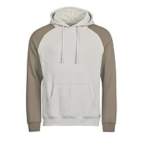 UNLABELED two-tone hooded sweatshirt