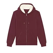 Unisex Hygger sherpa zip-through sweatshirt