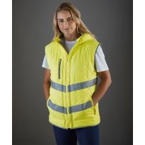 Yoko Hi-vis Kensington hooded gilet (HV007)