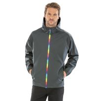 Result Recycled Prism PU waterproof jacket with recycled backing