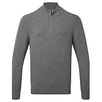 Men's cotton blend ¼ zip sweater