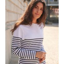 Front Row Long sleeve Breton striped T