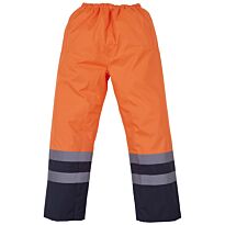 Hi-vis waterproof overtrousers