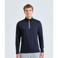 Men's TriDri® recycled long sleeve brushed back ¼ zip